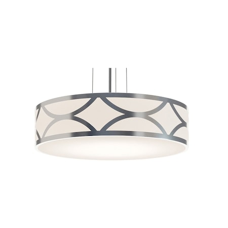 Afx Lake 24 in. LED Pendant - Painted Nickel LAKP24LAJUDNP